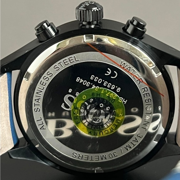 HB1513563 - Hugo Boss Men’s Grand Prix Black Dial Watch - Picture 12 of 13